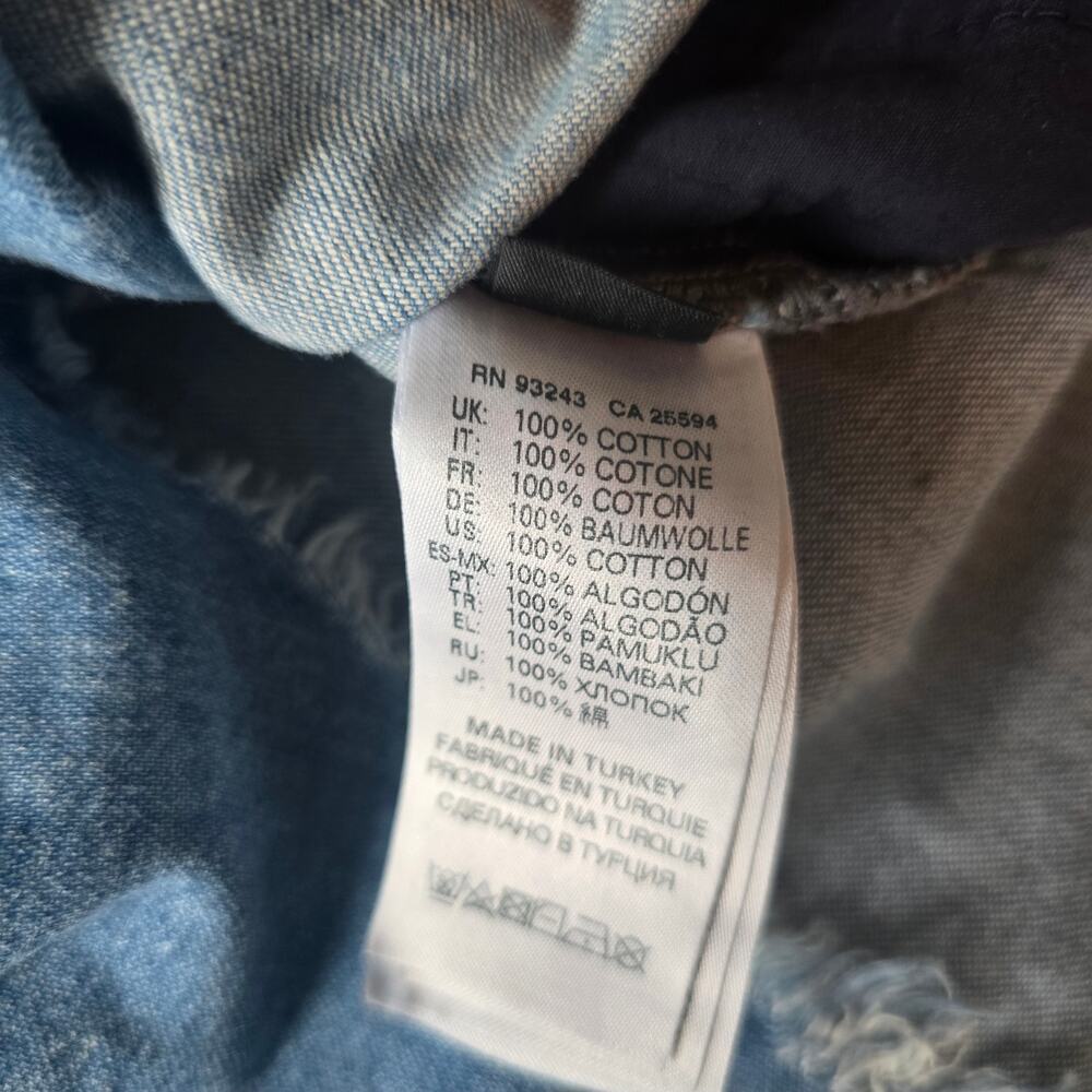 *NWT Diesel Lify Denim Mini Shirt Dress Size XXS *Oversized Long Sleeve Cotton - Picture 10 of 12